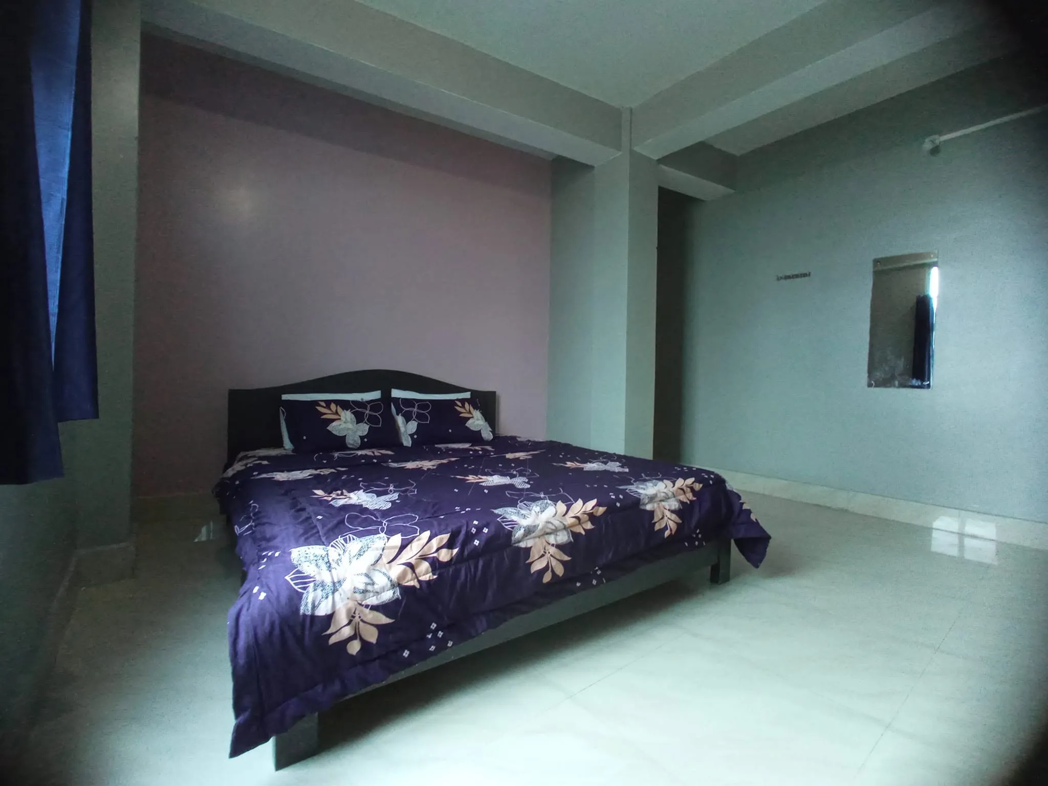 Bedroom repaint with accent wall by Ningshen Painting Work, Ukhrul, Manipur